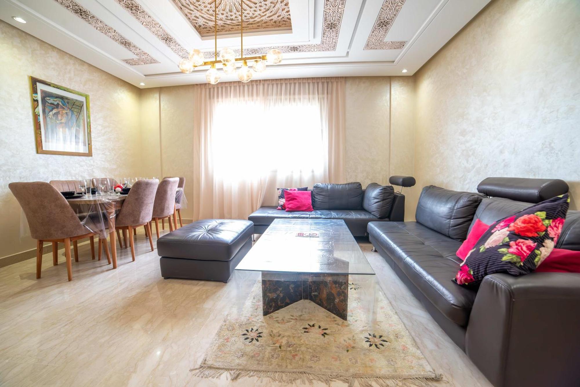 Luxury Seafront Apartment 101Sqm With Wi-Fi And Parking Agádír Exteriér fotografie
