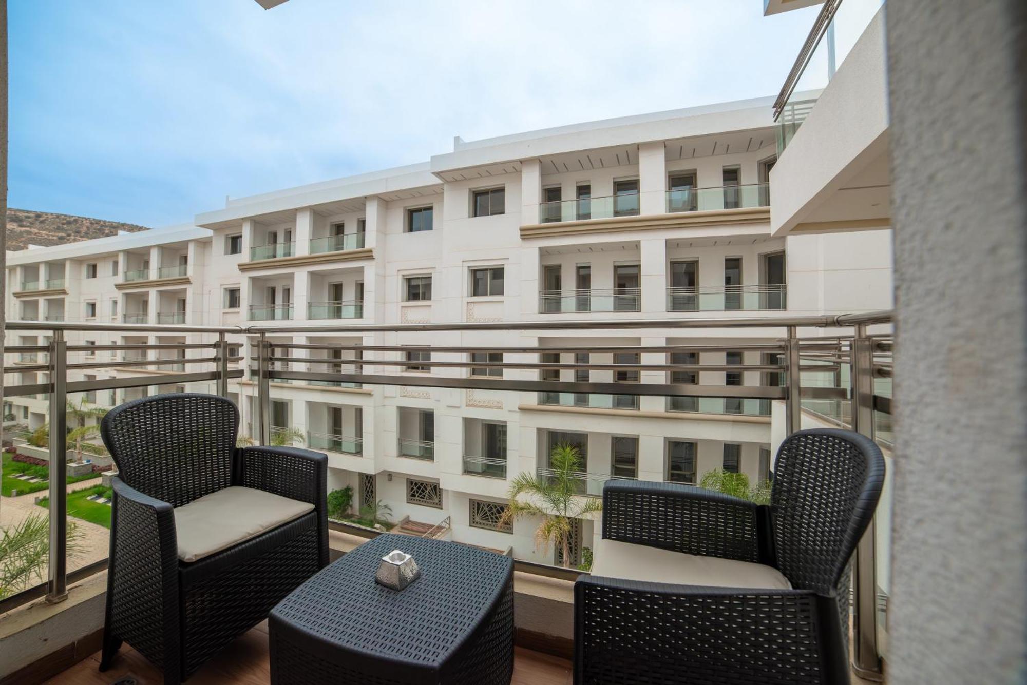 Luxury Seafront Apartment 101Sqm With Wi-Fi And Parking Agádír Exteriér fotografie