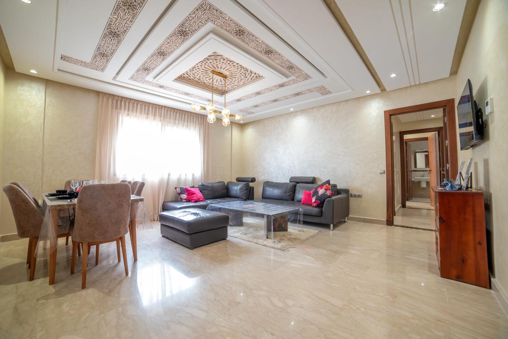 Luxury Seafront Apartment 101Sqm With Wi-Fi And Parking Agádír Exteriér fotografie
